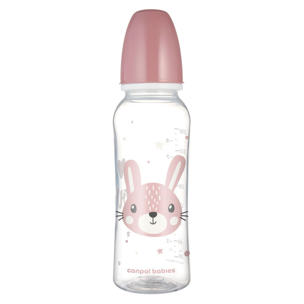 Дитяча стандартна пляшечка Cute animals Canpol babies 11/841_pin 250 мл