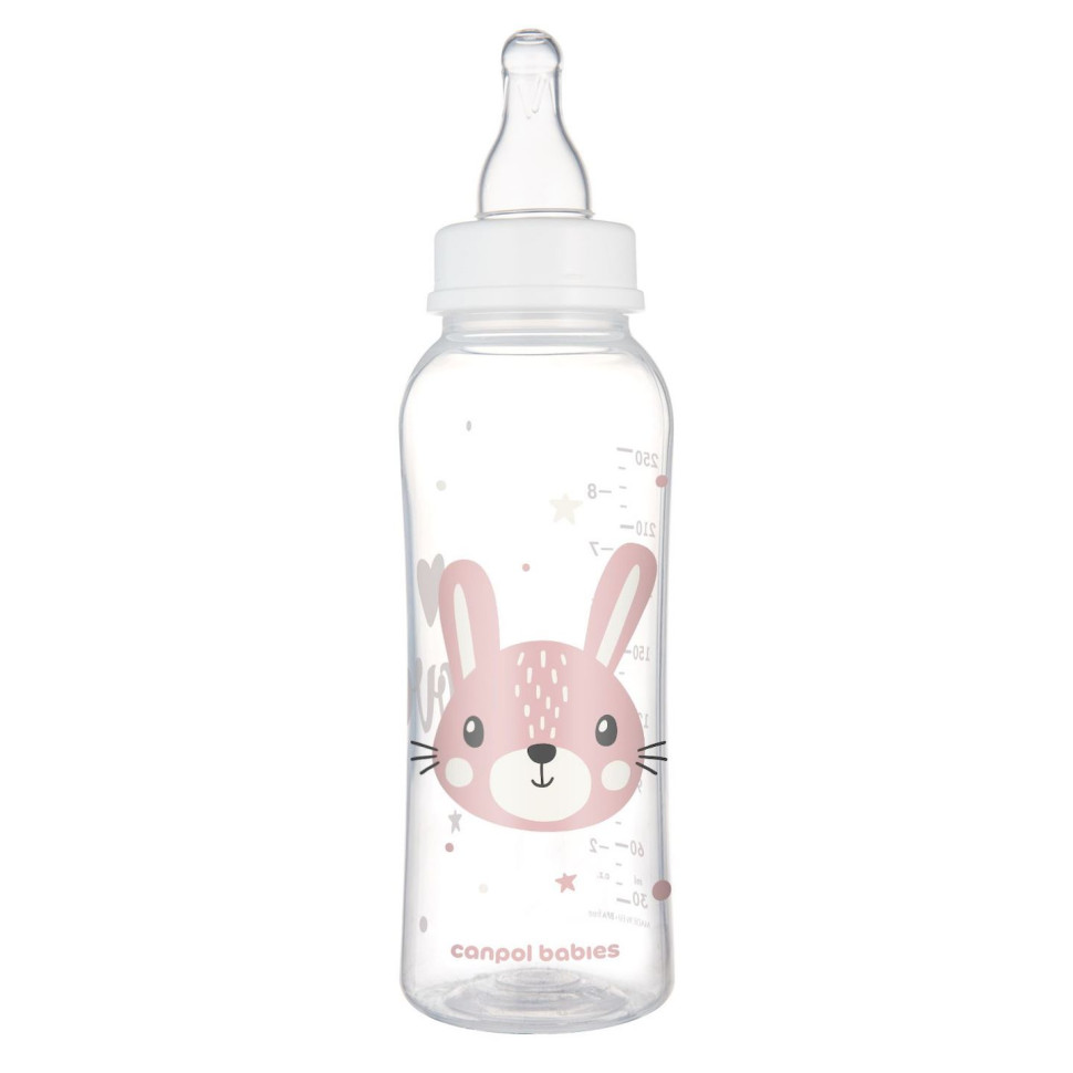 Дитяча стандартна пляшечка Cute animals Canpol babies 11/841_pin 250 мл