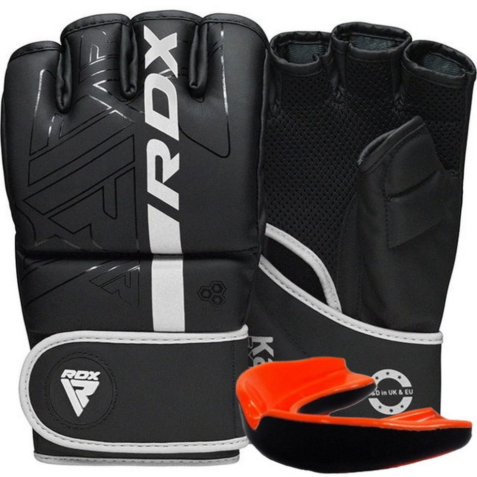 Рукавиці для ММА F6 KARA Matte RDX Inc Limited GGR-F6MW-XL, White, XL (капа у комплекті)