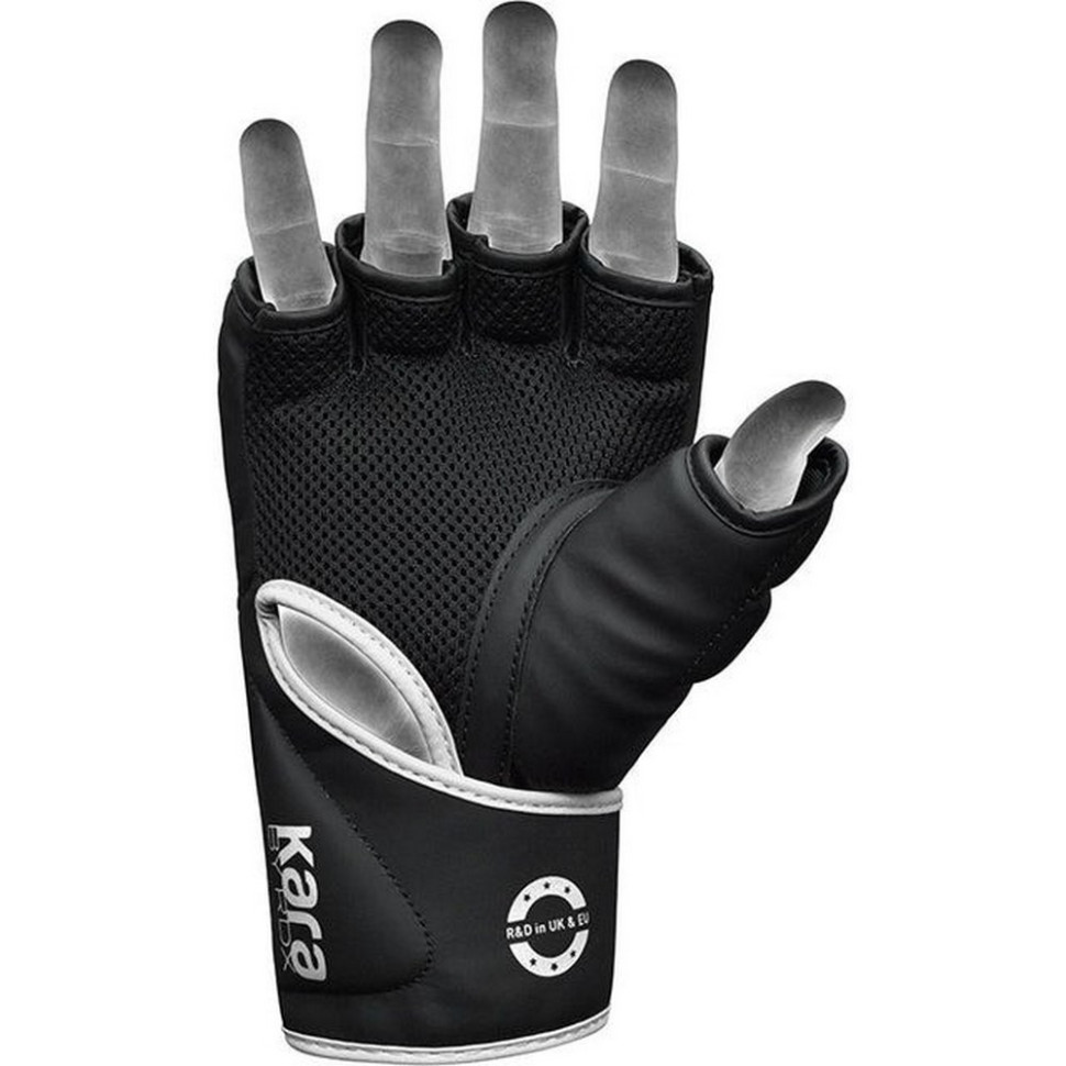 Рукавиці для ММА F6 KARA Matte RDX Inc Limited GGR-F6MW-XL, White, XL (капа у комплекті)