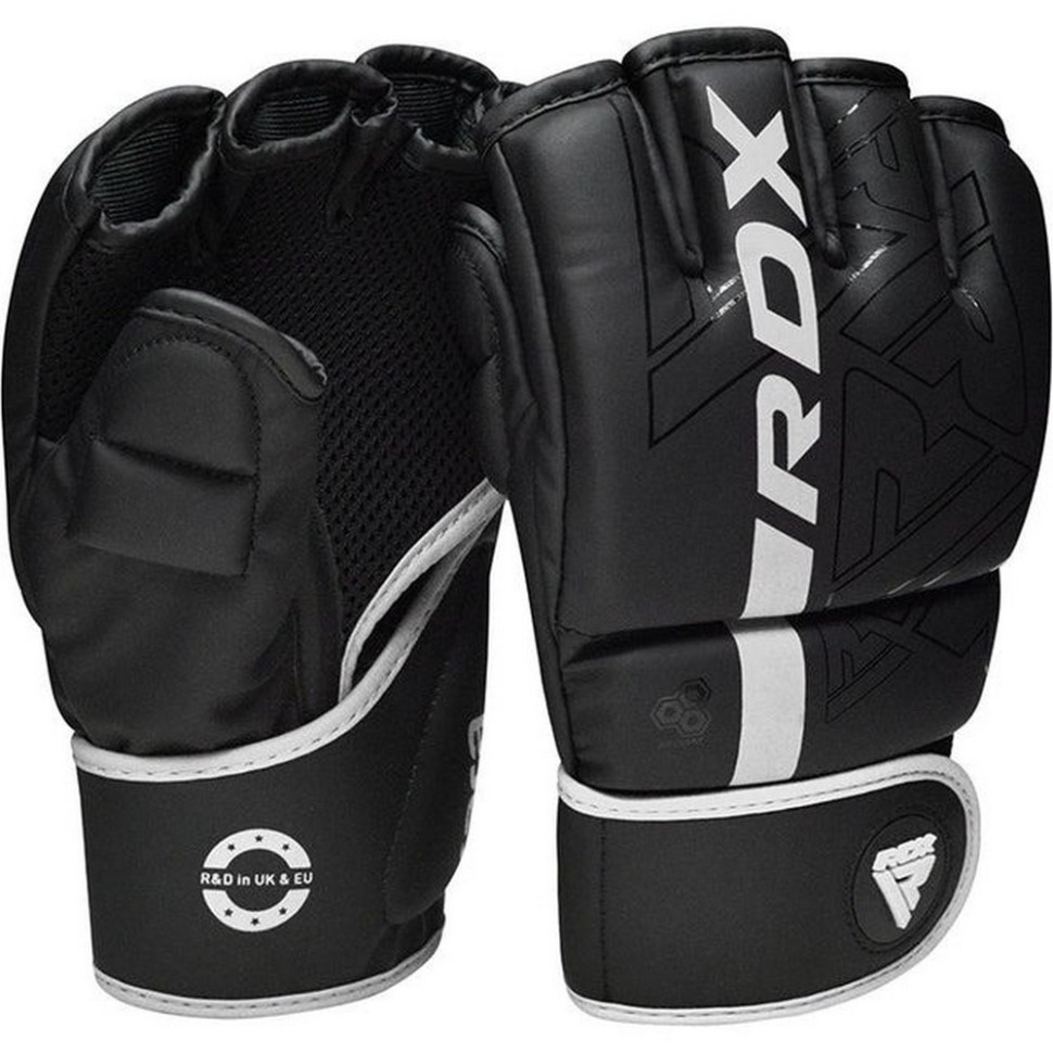 Рукавиці для ММА F6 KARA Matte RDX Inc Limited GGR-F6MW-XL, White, XL (капа у комплекті)