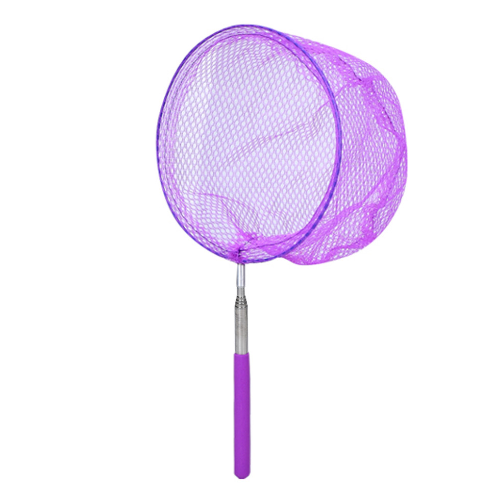 Сачок для бабочек Bambi MS 4387(Violet) телескопическая ручка 35см/83см, диаметр 19 см