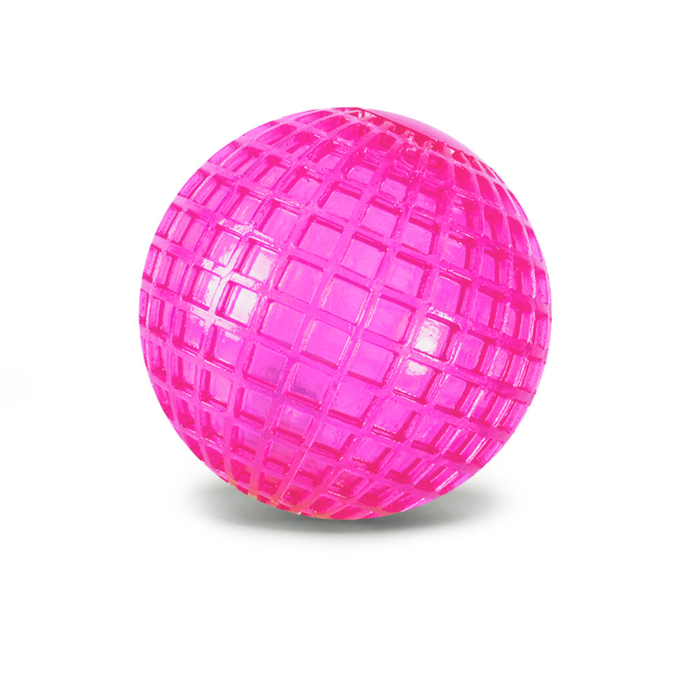 Дитячий м'яч Пострибунчик Диско Bambi PR2516(Pink), що світиться, 6,5 см