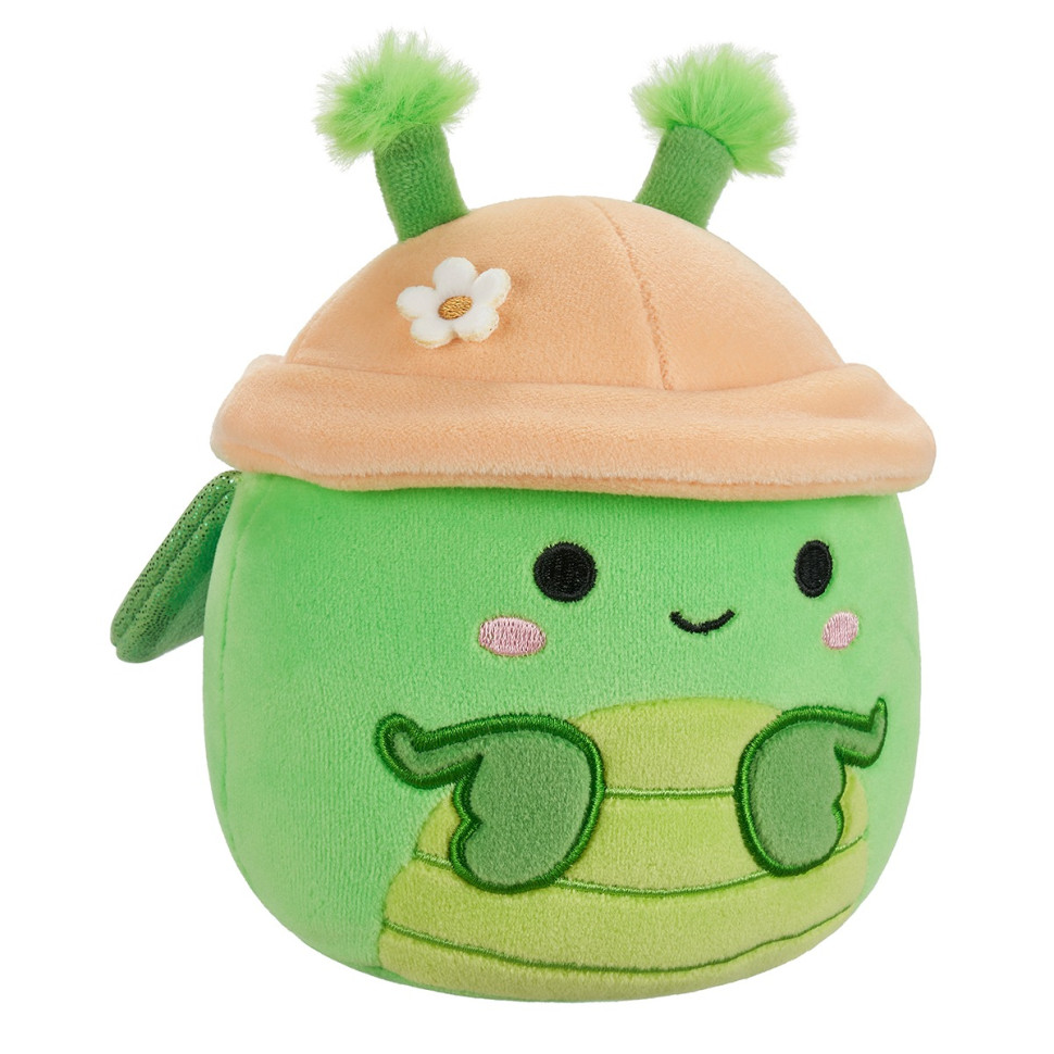 Детская мягкая игрушка Богомол Трентон в шляпе Squishmallows SQER01217, 19 см
