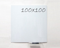 Доска магнитно-маркерная стекляная GL100100WT, 100x100*                                                         