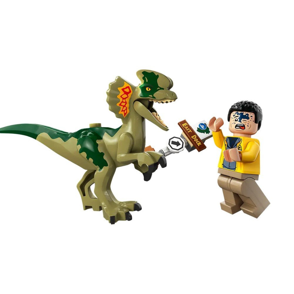 Конструктор Засідка дилофозавра LEGO 76958, 211 деталей