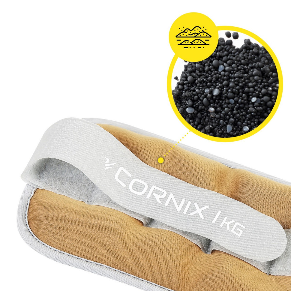 Утяжелители-манжеты для ног и рук Cornix XR-0355, 2 x 1 кг
