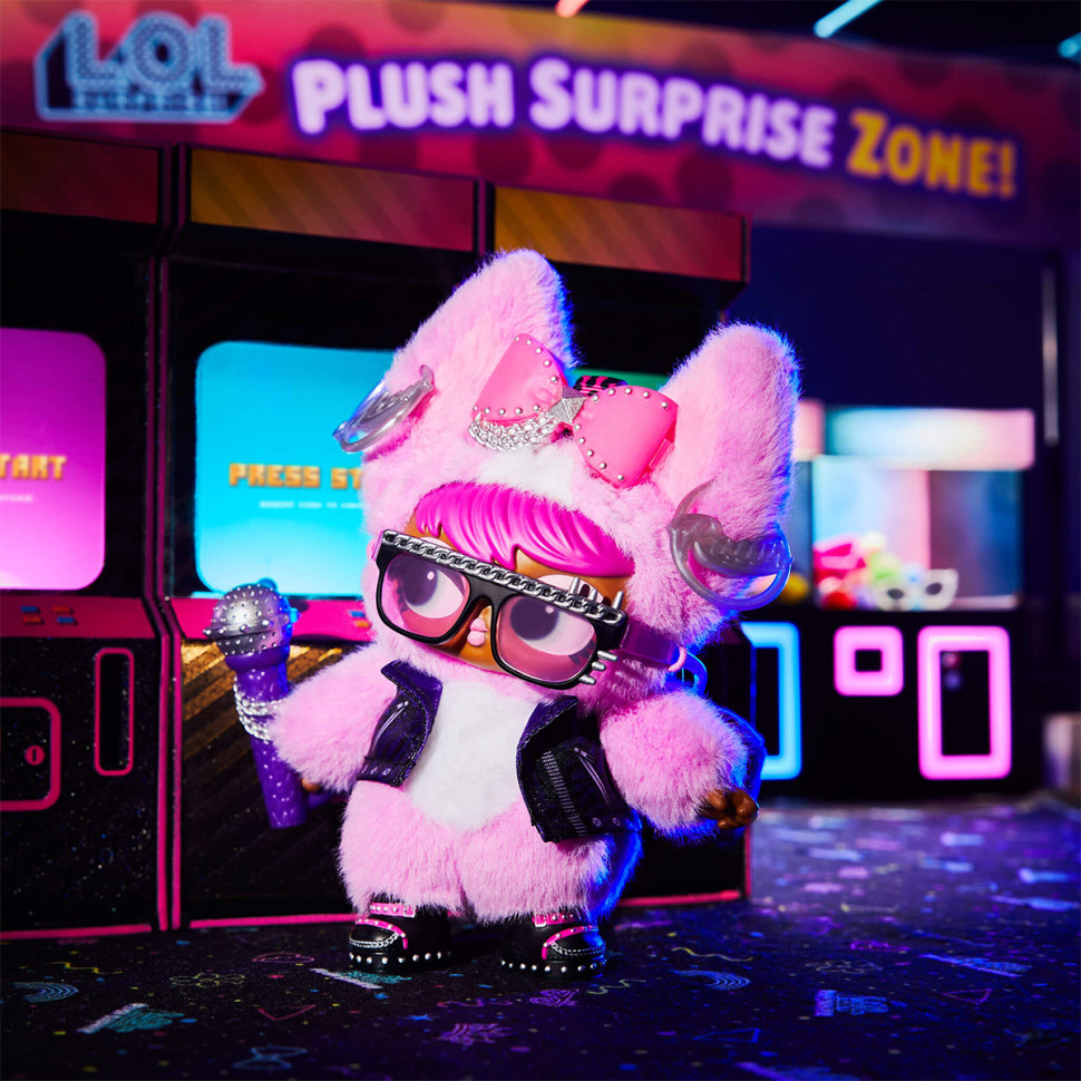 Мягкая игрушка на подвесе Пушистый маскарад. Кошечка Рокер L.O.L. Surprise! 249498-1