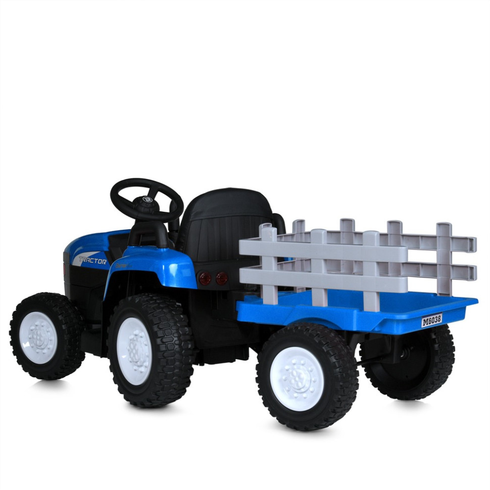 Дитячий електромобіль Трактор Bambi Racer M 6038EBLR-4 до 30 кг