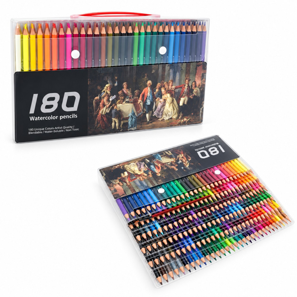 Набір олівців Watercolor Bambi QB-05885-180 в наборі 180 штук