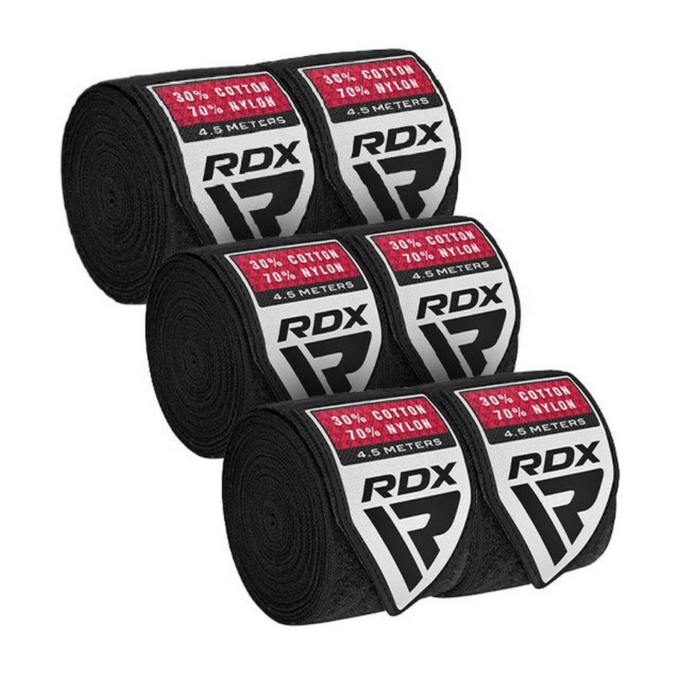 Бинты для бокса Hand Wraps Combine RDX Inc Limited HWC-BBB+ Black 3 пары