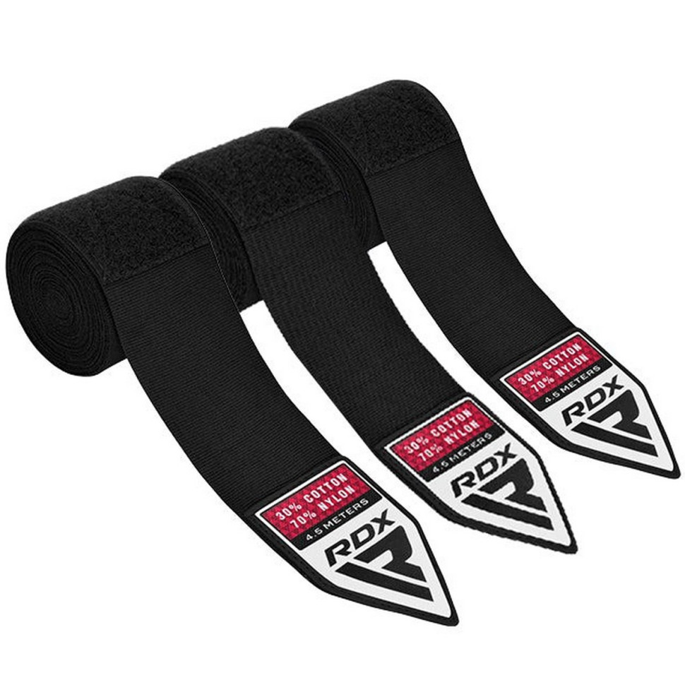 Бинты для бокса Hand Wraps Combine RDX Inc Limited HWC-BBB+ Black 3 пары