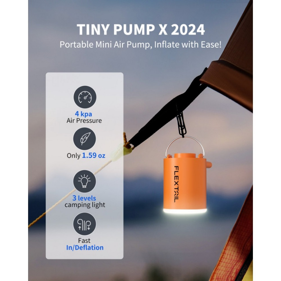 Кемпинговый насос-фонарь Tiny Pump Х Flextail 6975755964379 