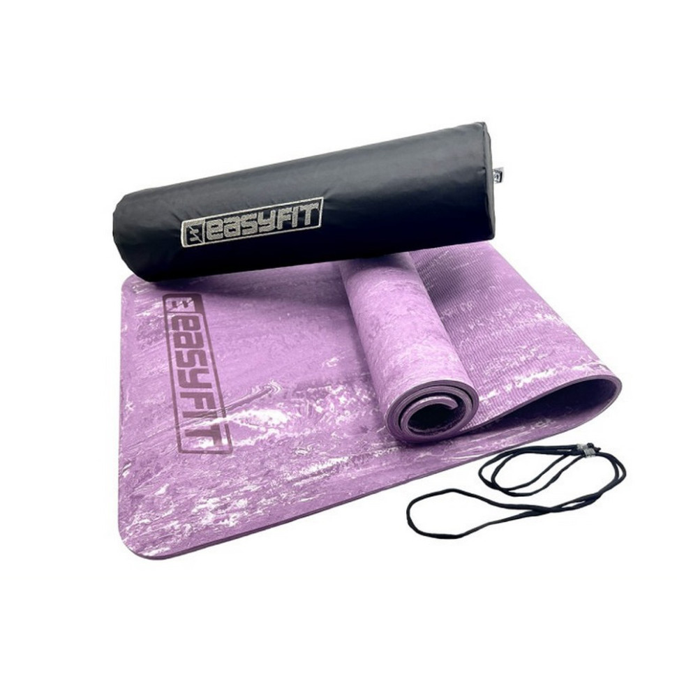 Килимок для йоги та фітнесу PER Premium Mat EasyFit EF-1930s-1-V 8 мм, фіолетовий