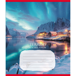 Тетрадь ученическая "Невероятно красивая природа" Leader 024-560107L-2 в линию, 24 листа 