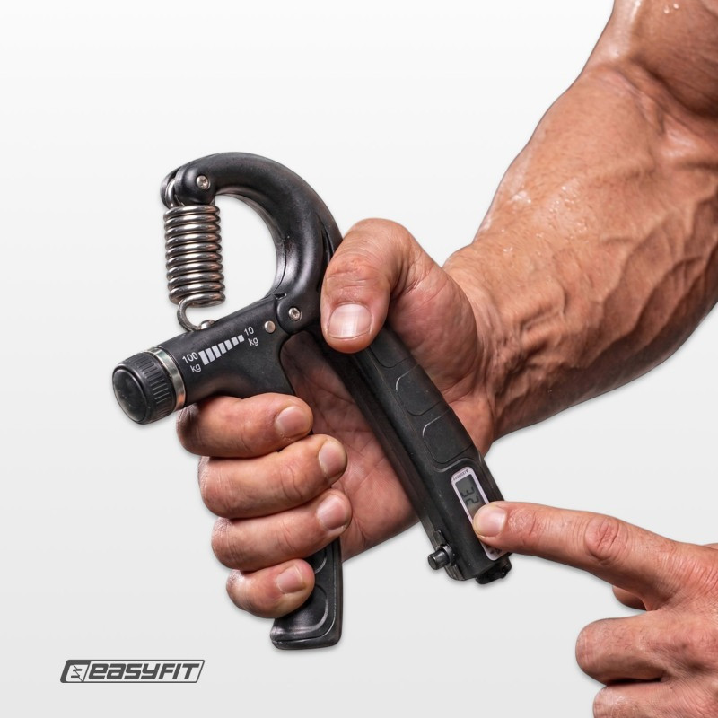 Набор кистевых эспандеров для тренировки 6 в 1 EasyFit EF-1990-7-BK, черный