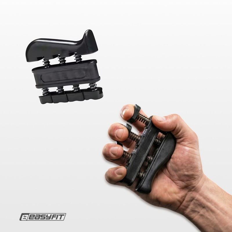 Набор кистевых эспандеров для тренировки 6 в 1 EasyFit EF-1990-7-BK, черный