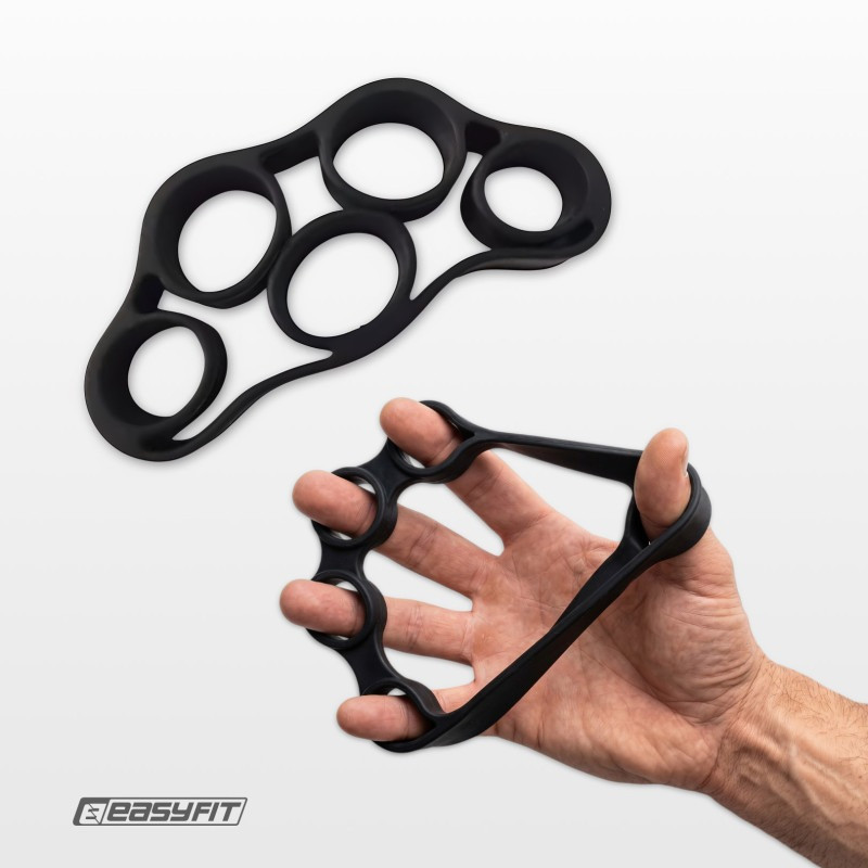 Набор кистевых эспандеров для тренировки 6 в 1 EasyFit EF-1990-7-BK, черный