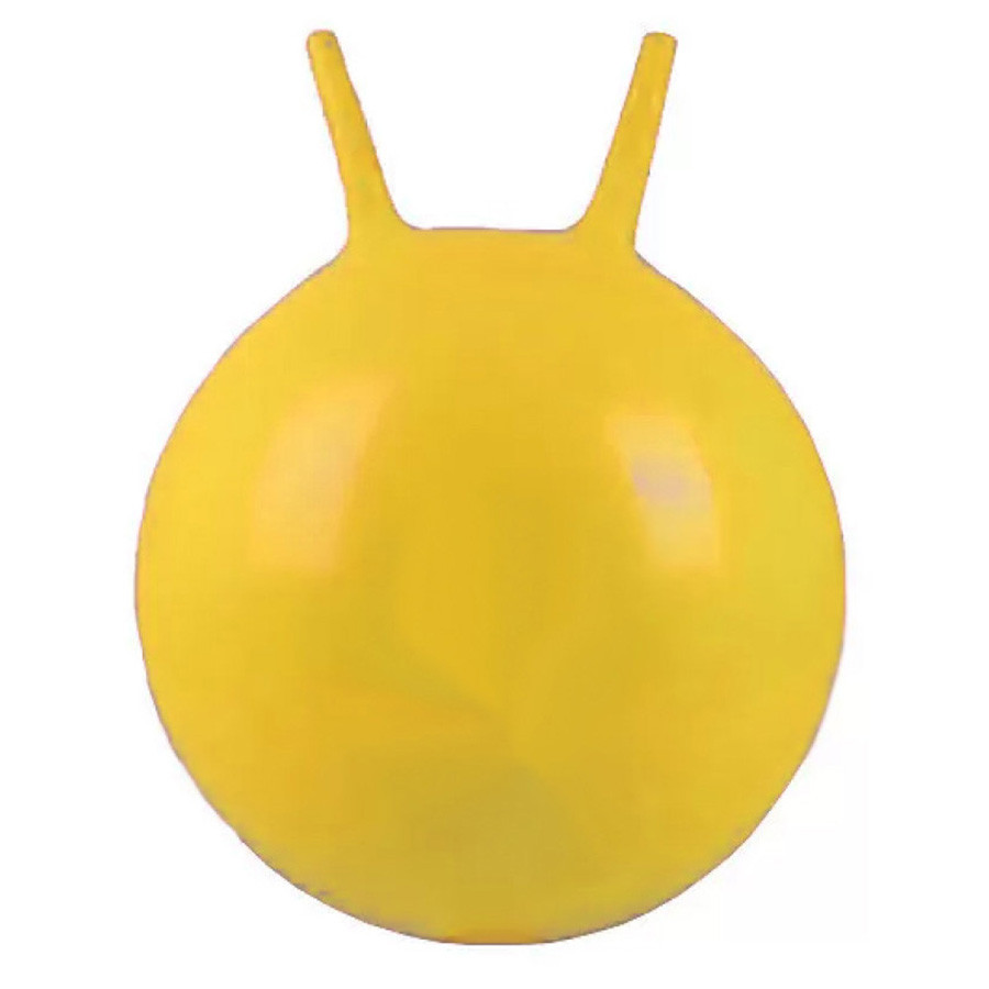 М'яч для фітнесу EasyFit EF-0380-Y 45 см, жовтий з ріжками
