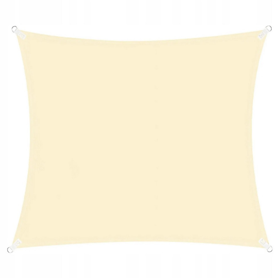 Тент-вітрило тіньовий для дому, саду та туризму Springos SN1020, 5 x 5 м, Light Yellow
