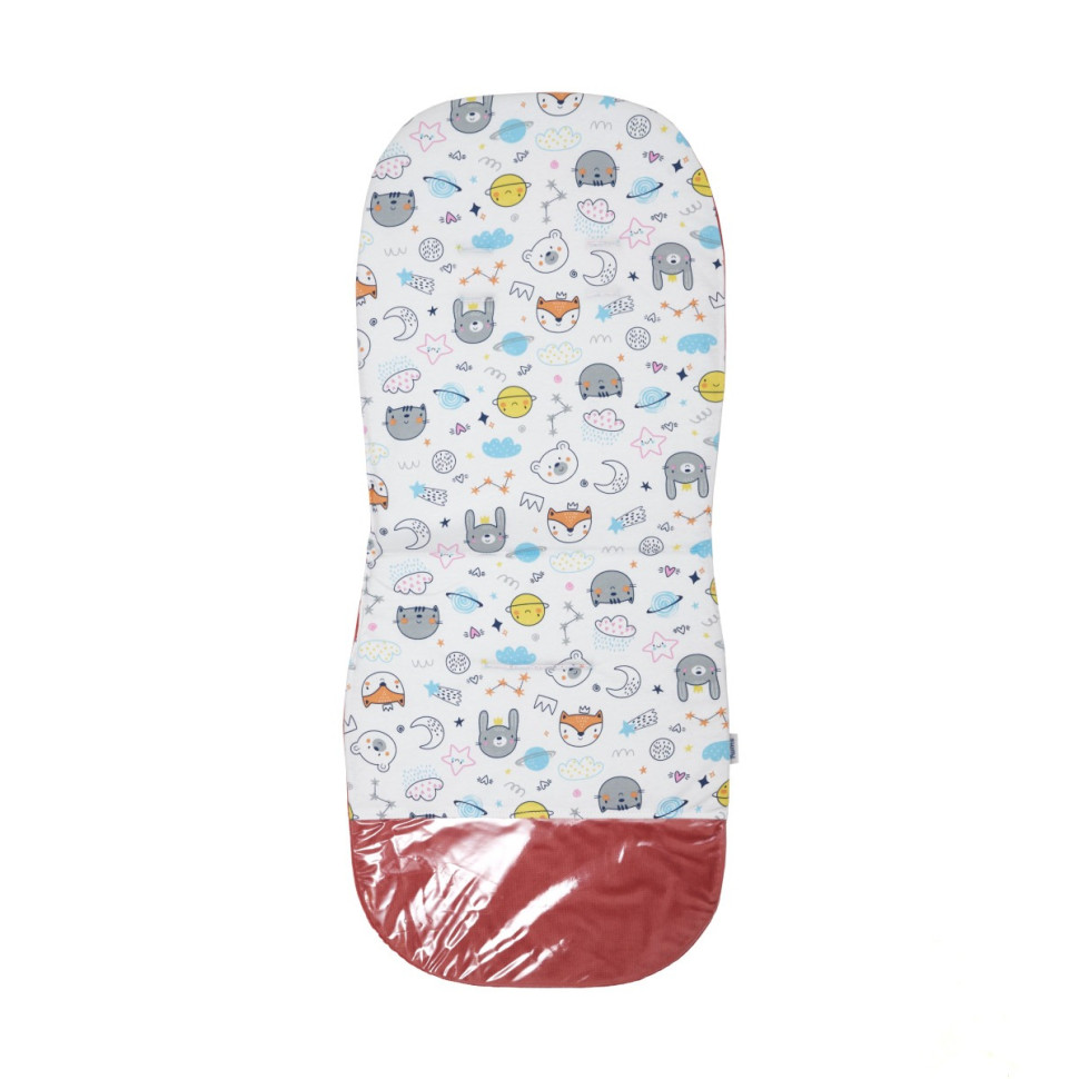 Вкладыш для коляски Velvet Twins 8910-BTVel-15 коралловый 87 x 39 см