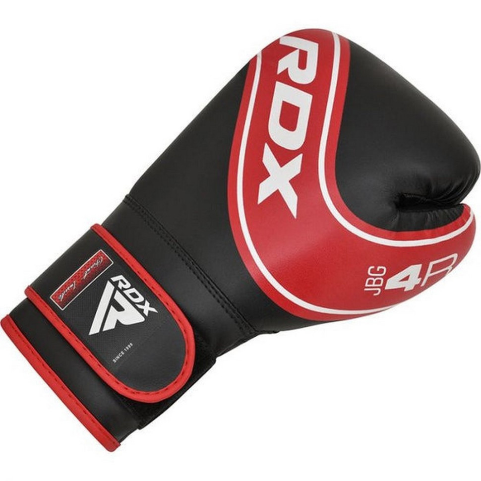 Боксерские перчатки 4B Robo Kids RDX Inc Limited JBG-4R-6oz, Red/Black 6 унций (капа в комплекте)
