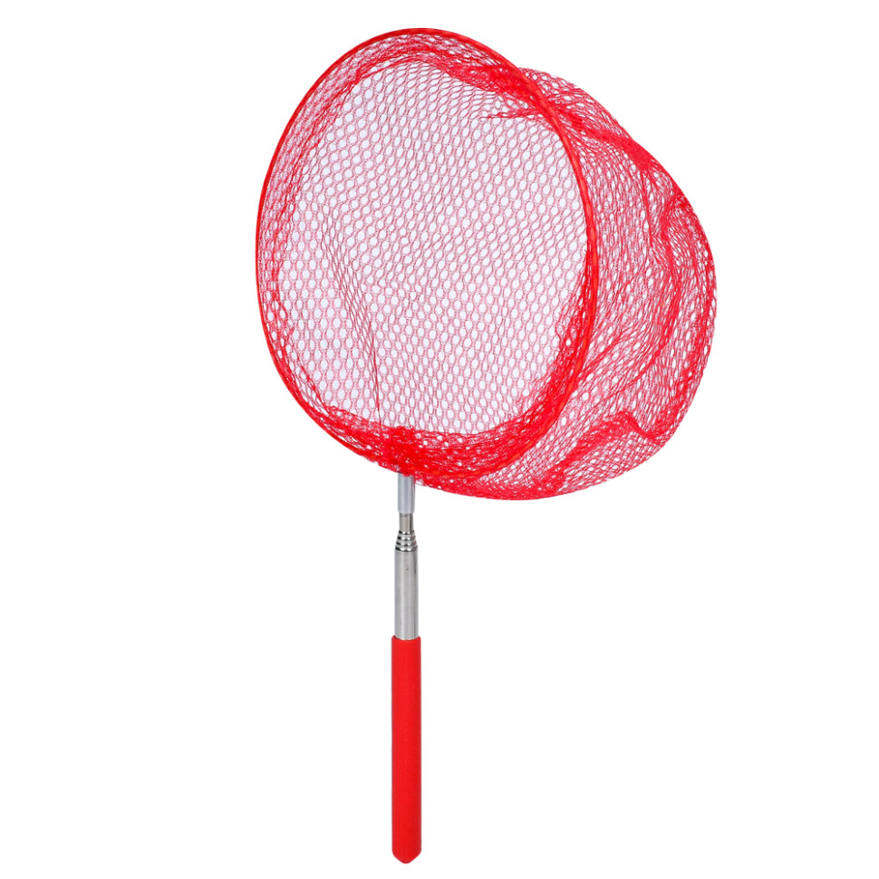Сачок для бабочек Bambi MS 4387(Red) телескопическая ручка 35см/83см, диаметр 19 см