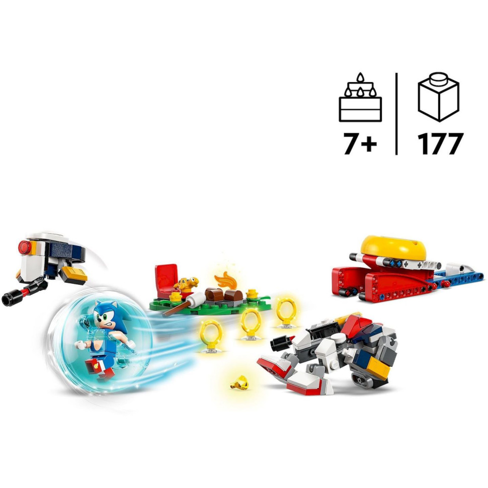 Конструктор LEGO Sonic Зіткнення Соніка біля багаття 77001, 177 деталей