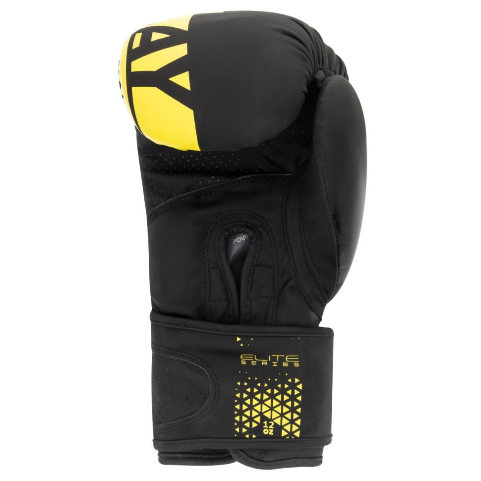 Боксерские перчатки 3086 Matt Challenger PowerPlay PP_3086_10oz_Bl/Yellow, Черно-Желтые 10 унций