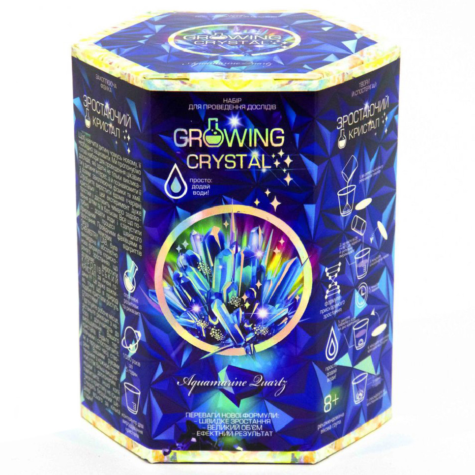 Дитячий набір для дослідів GROWING CRYSTAL Danko Toys GRK-01 укр