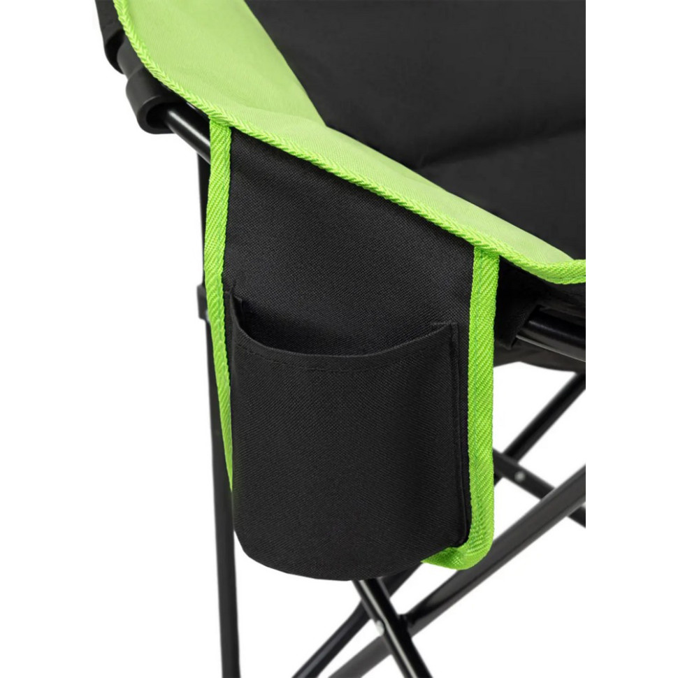 Крісло туристичне Comfort Moon KingCamp KC3816_BLACK/GRASSGREEN, до 120 кг