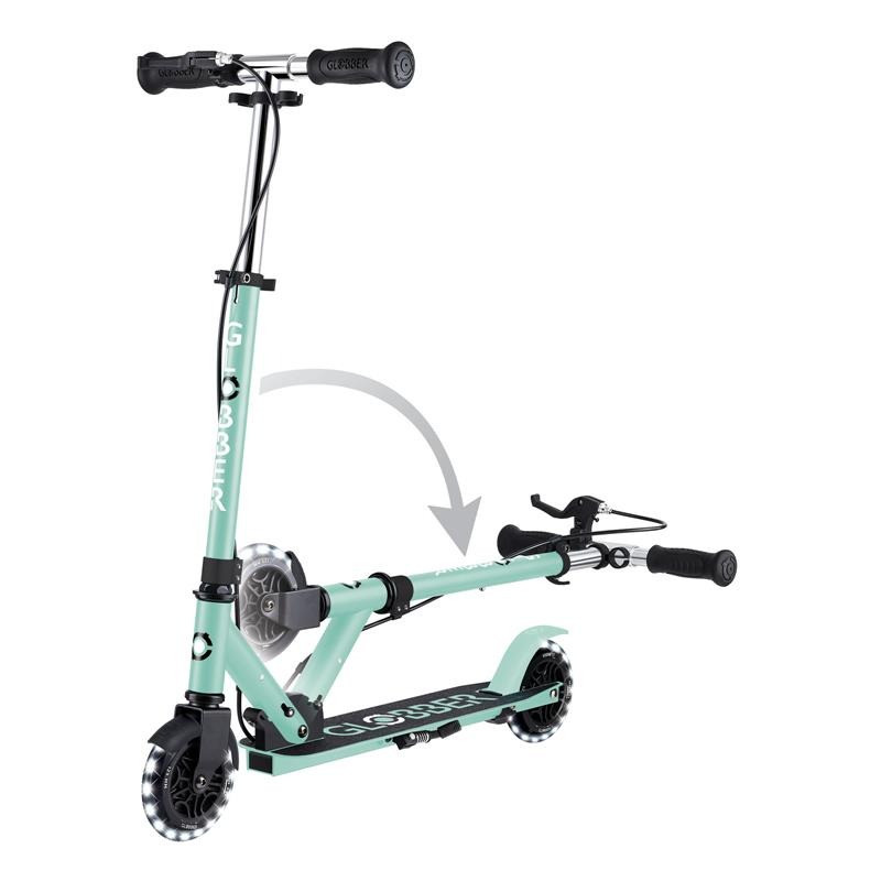 Самокат двоколісний FLOW ELEMENT JUNIOR LIGHTS GLOBBER 729-206 м'ятний