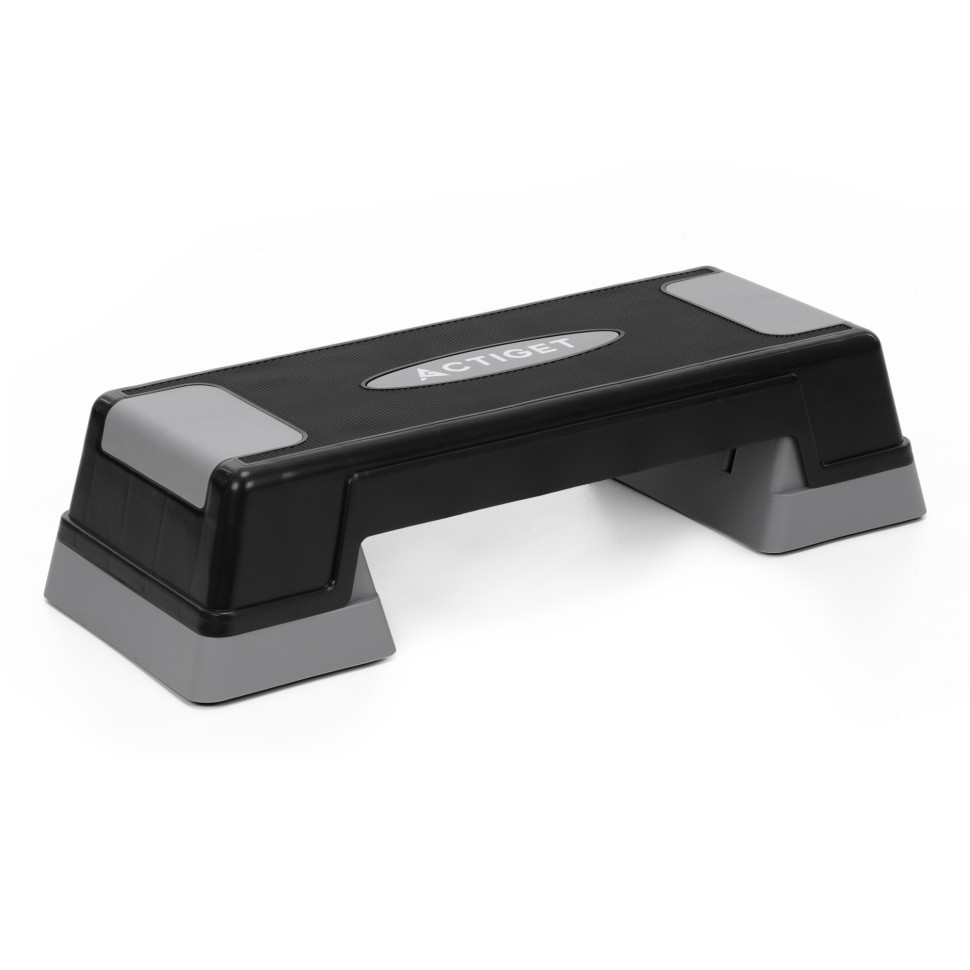 Степ-платформа 2-ступінчаста Actiget ACT0120 Black/Grey 73х28,5х12-17,5 см