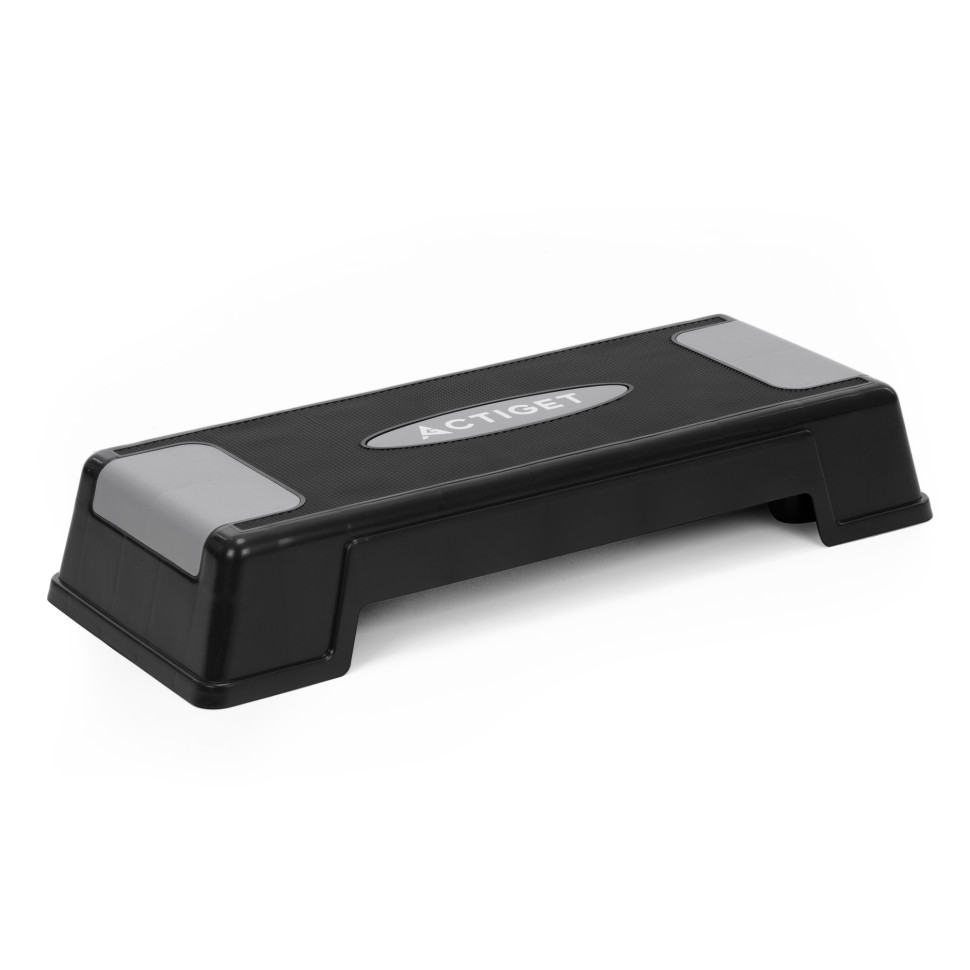 Степ-платформа 2-ступінчаста Actiget ACT0120 Black/Grey 73х28,5х12-17,5 см