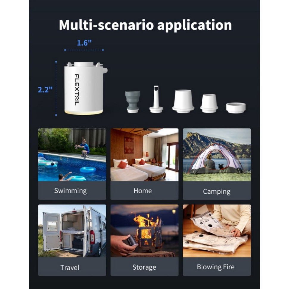Кемпінговий насос-ліхтар Tiny Pump Х Flextail 6975755964355
