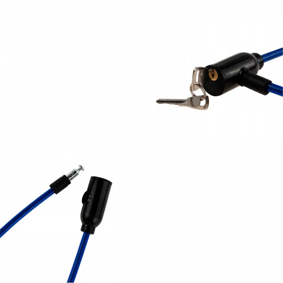 Замок велосипедний на ключі VeloLock Newt NE-V-005-BL синій