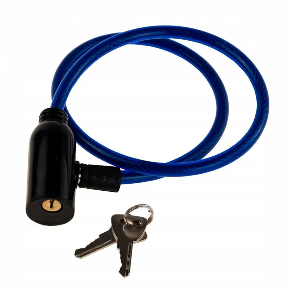 Замок велосипедний на ключі VeloLock Newt NE-V-005-BL синій