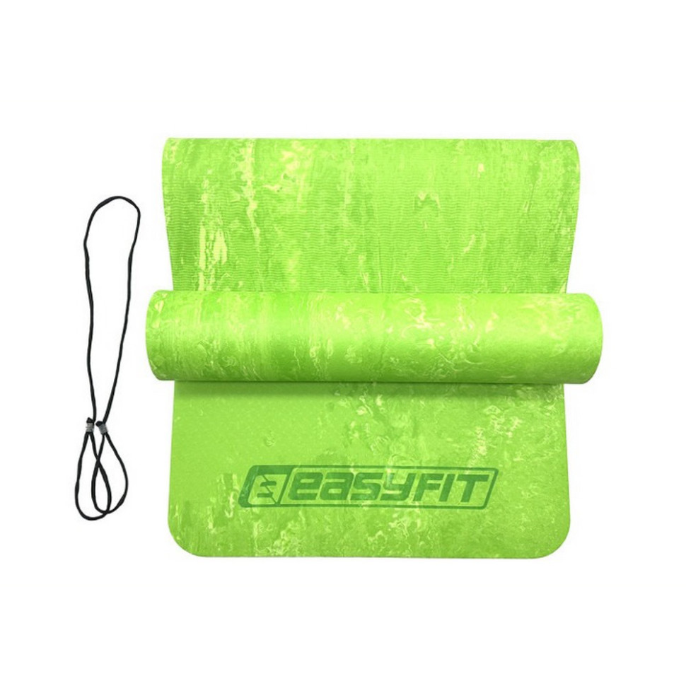 Коврик для йоги и фитнеса PER Premium Mat EasyFit EF-1930-1-GN 8 мм, cалатовый