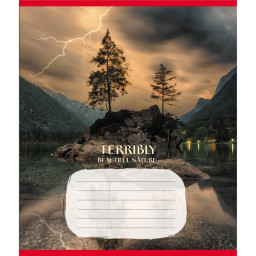 Тетрадь ученическая "Невероятно красивая природа" Leader 024-560107L-3 в линию, 24 листа 