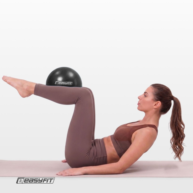 Мяч для пилатеса EasyFit EF-1220-bk 20 см, черный, до 130 кг