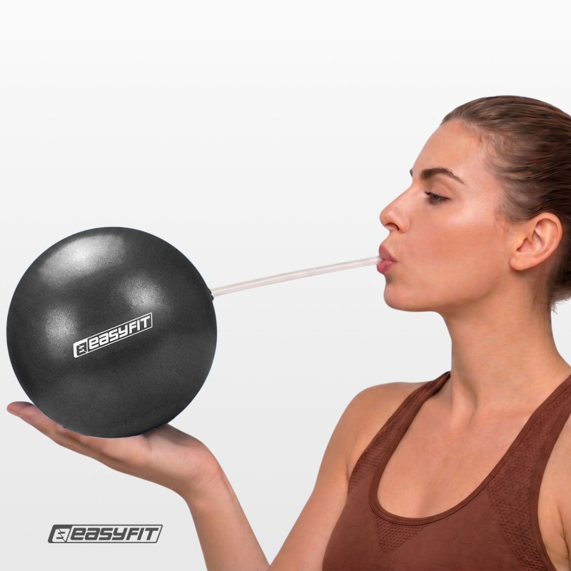 Мяч для пилатеса EasyFit EF-1220-bk 20 см, черный, до 130 кг