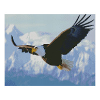 Алмазная мозаика Strateg FA40090 "Горный орел" 40х50 см