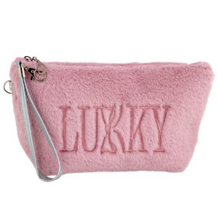 Детская косметичка Lukky T21390 плюшевая с логотипом