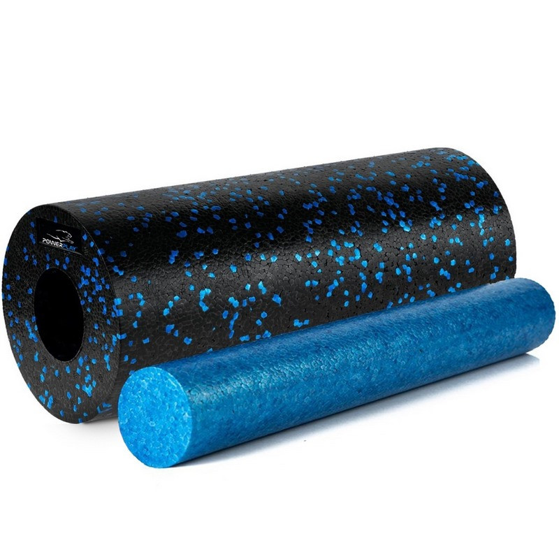 Масажний ролик (ролер) гладкий PP-4348 2 in 1 EPP Foam Roller PowerPlay PP_4348_Blue_(33*14)