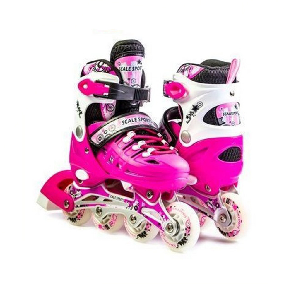 Дитячий набір ролики з комплектом захисту Scale Sports LFC905SPINK, розмір 29-33