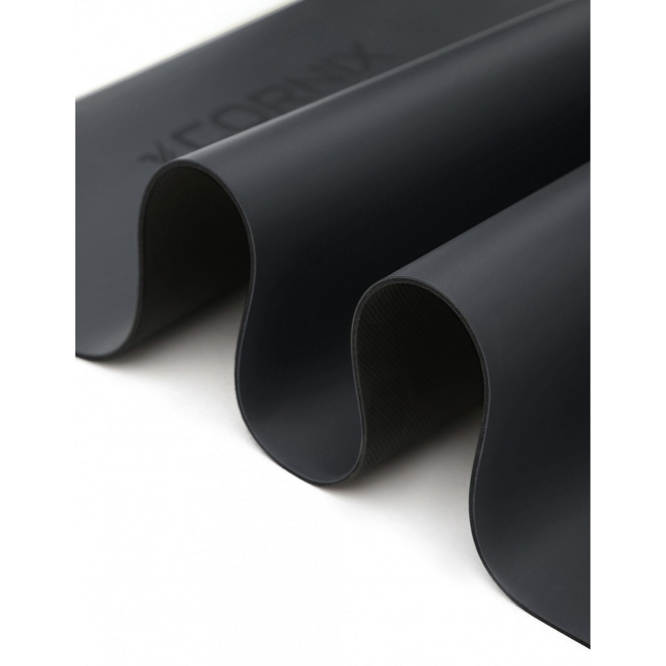 Килимок спортивний для йоги та фітнесу Cornix XR-0317 Black 183 x 68 x 0.4 см