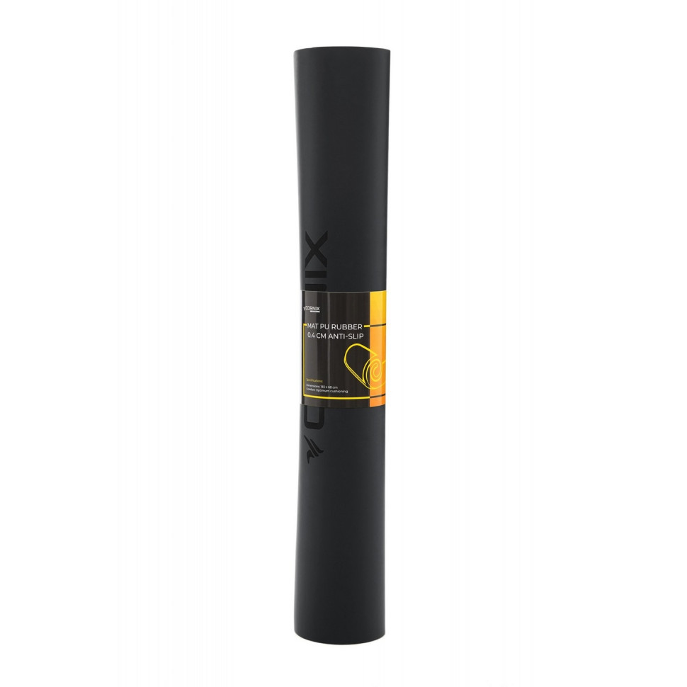 Килимок спортивний для йоги та фітнесу Cornix XR-0317 Black 183 x 68 x 0.4 см