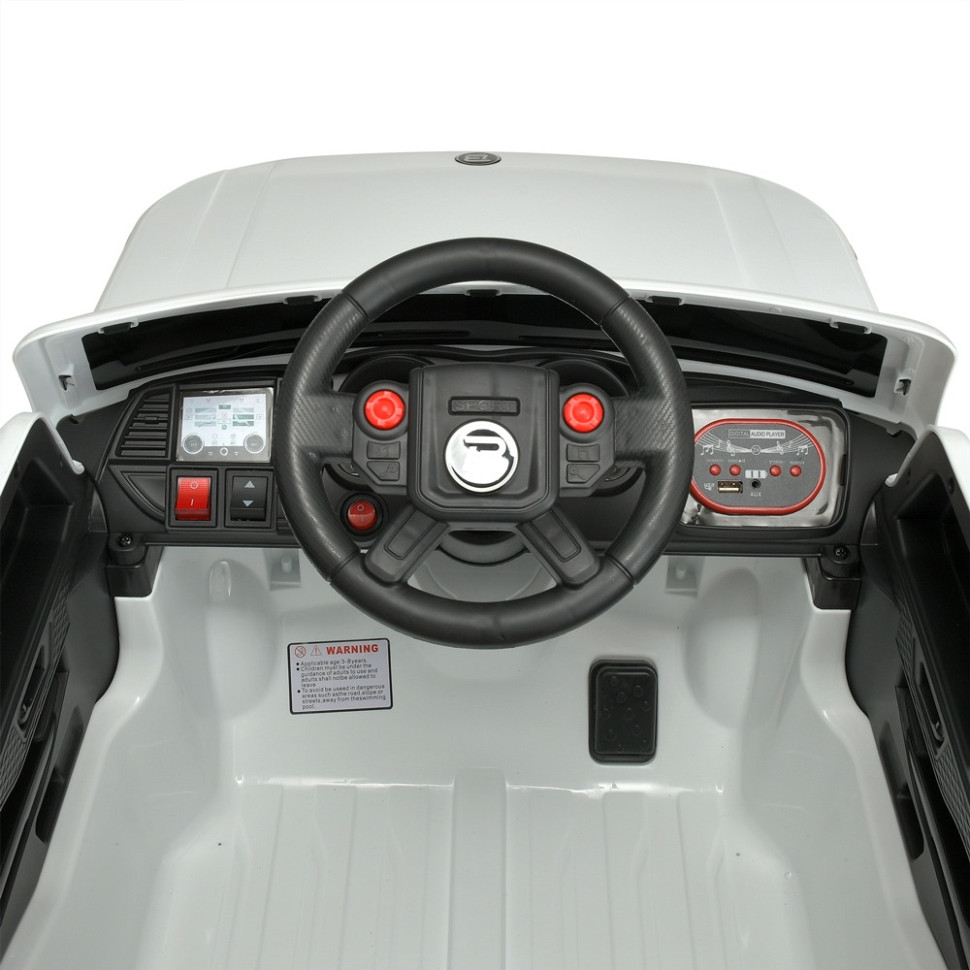Детский электромобиль Джип Bambi Racer M 4837EBLR-1 белый до 40 кг