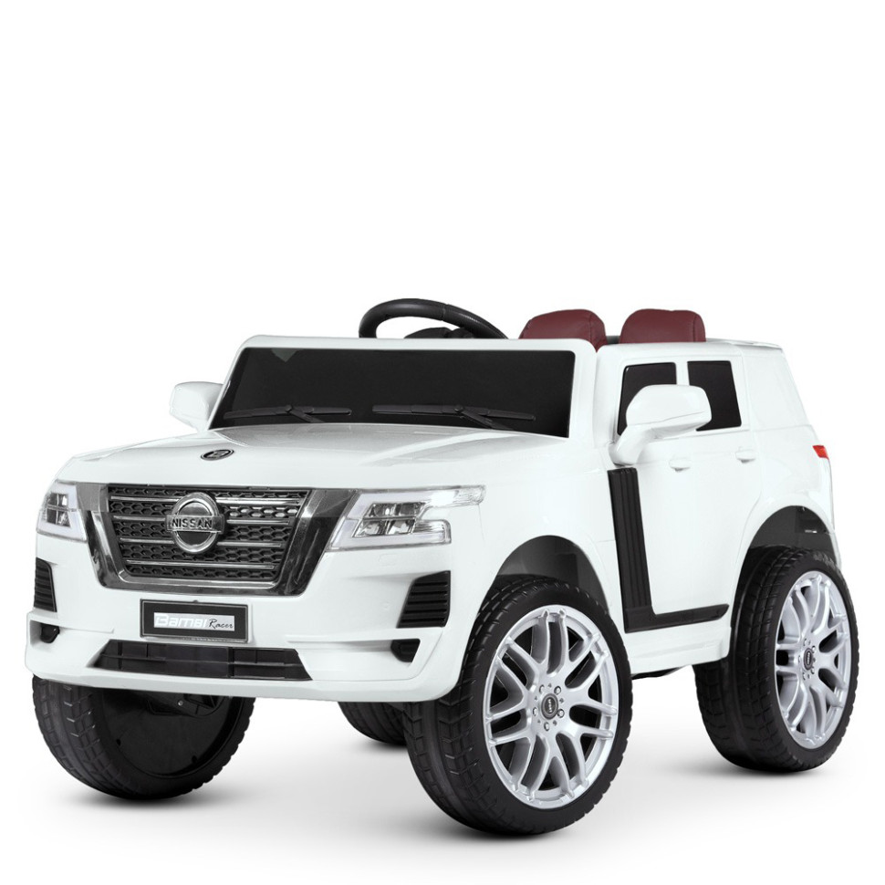 Детский электромобиль Джип Bambi Racer M 4837EBLR-1 белый до 40 кг