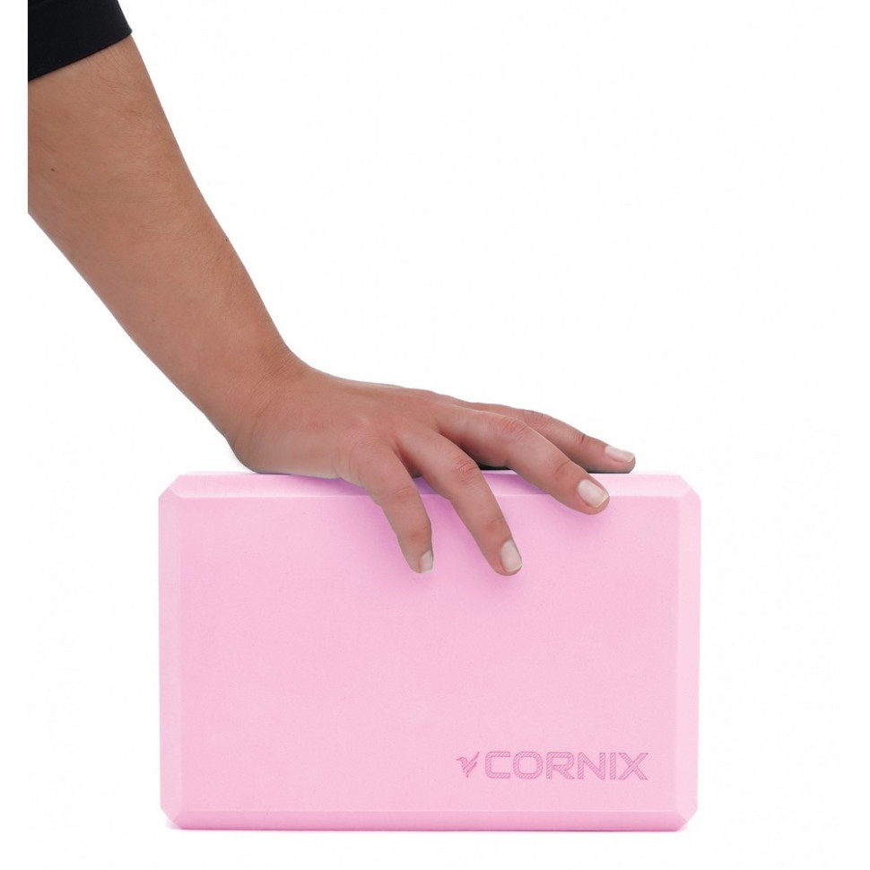 Блок для йоги Cornix XR-0098 Pink 22.8 x 15.2 x 7.6 см